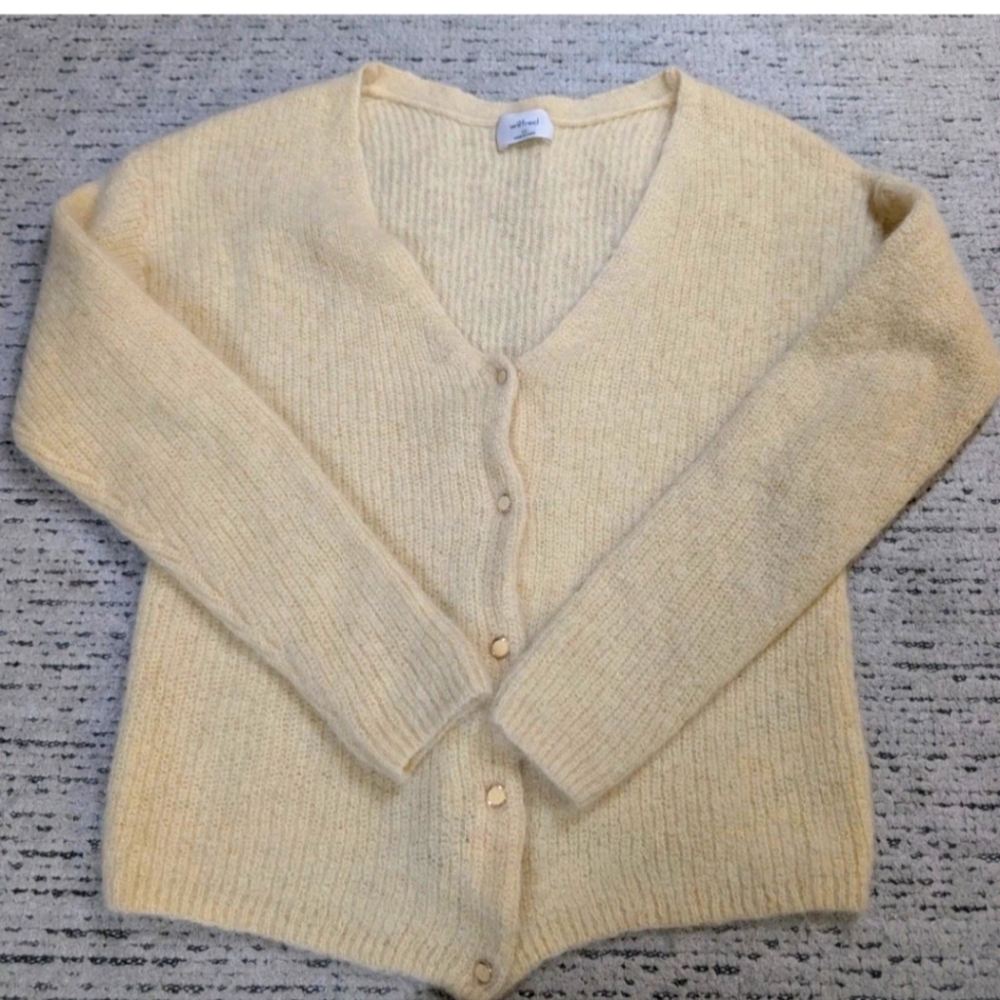 Wilfred Cream Cardigan Sweater